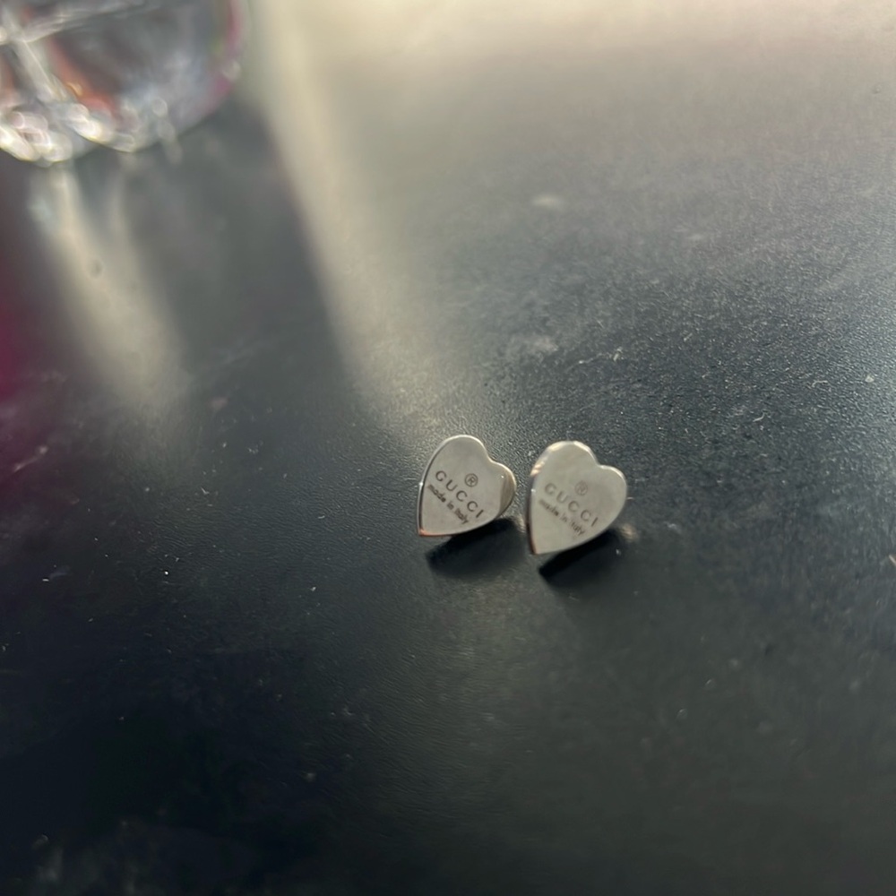Gucci heart earrings